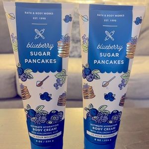 Bath & Body Works Blueberry Sugar Pancakes body cream x2